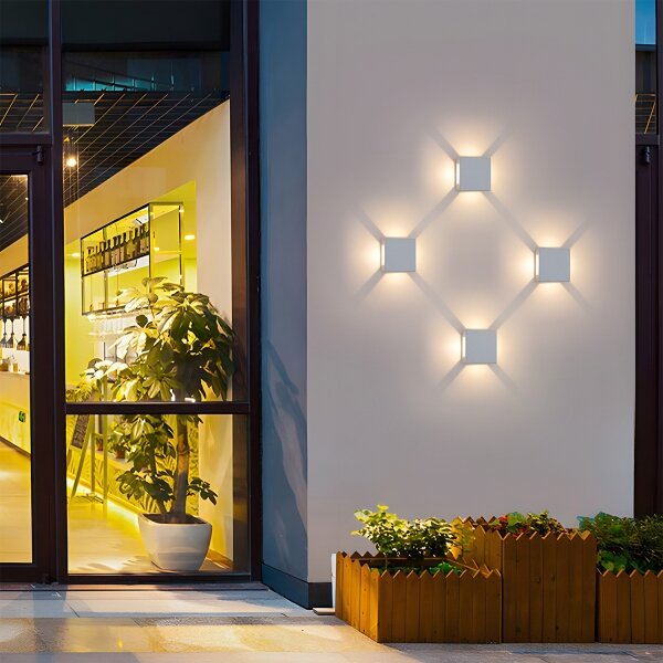 Brilagi - LED Външно стенно осветително тяло QUADRAY LED/6W/230V бяло IP54