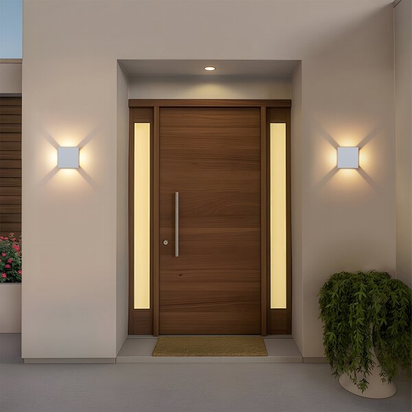 Brilagi - LED Външно стенно осветително тяло QUADRAY LED/6W/230V бяло IP54