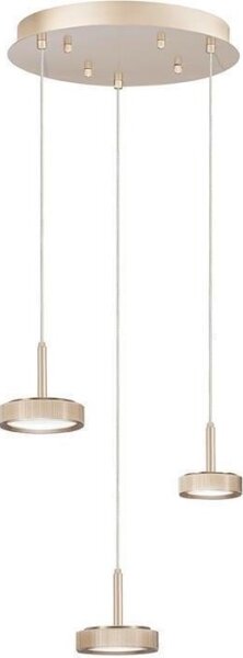 Ondaluce - Висящ полилей на кабел NINA LED, димируем, 24W/230V, Ø 35 см, златист