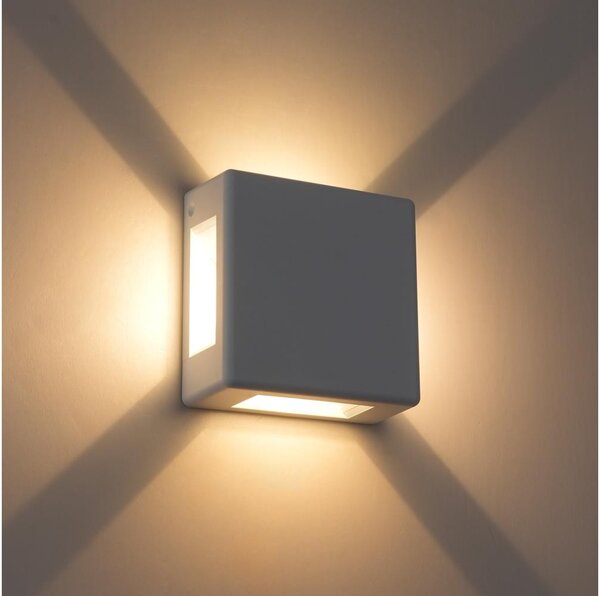 Brilagi - LED Външно стенно осветително тяло QUADRAY LED/6W/230V бяло IP54