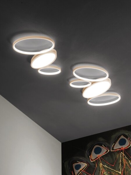 Ondaluce - димируемо LED таванно осветително тяло RICE LED/34W/230V 45x80 см златисто