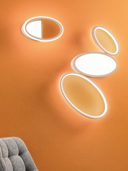 Ondaluce - LED димируемо таванно осветително тяло RICE LED/25W/230V 38x63 cm златно