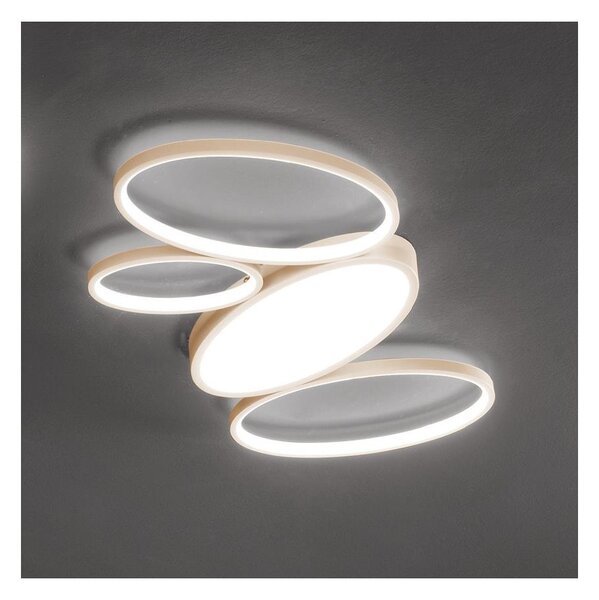 Ondaluce - димируемо LED таванно осветително тяло RICE LED/34W/230V 45x80 см златисто