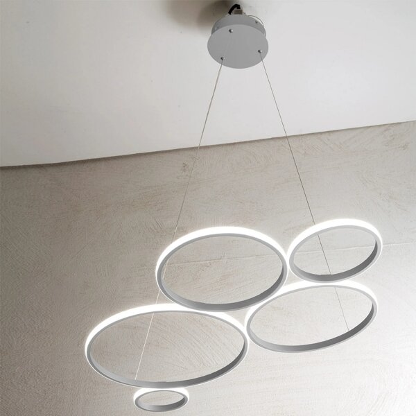 Ondaluce - димируем LED полилей на кабел POIS LED/60W/230V сребрист