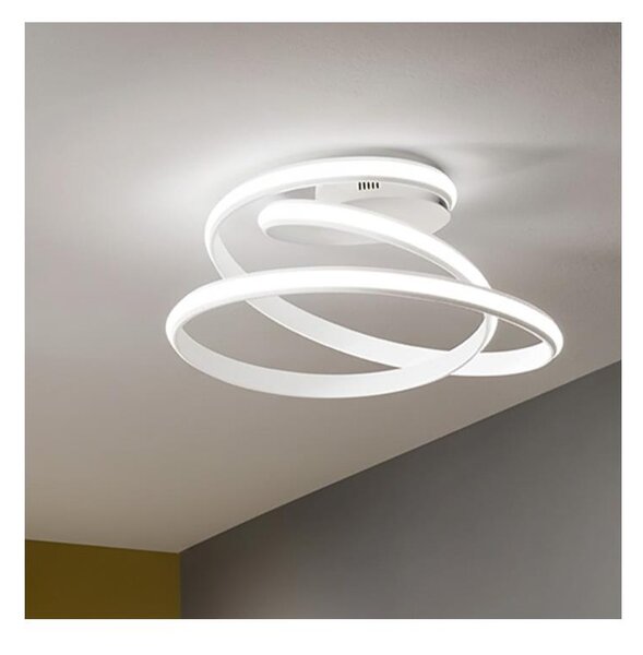 Ondaluce - Димируема LED таванна лампа VUELTA LED/37W/230V Ø 55 см бяла