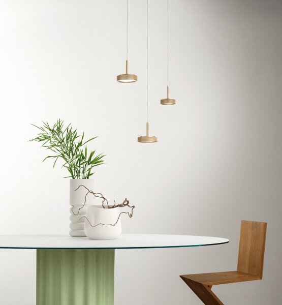 Ondaluce - LED полилей на кабел NINA LED/20W/230V Ø 19 см златист