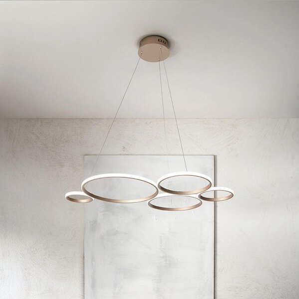 Ondaluce - димируем LED полилей на кабел POIS LED/60W/230V златист