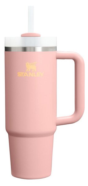 Прасковен термос със сламка от неръждаема стомана 890 ml Quencher H2.O FlowState™ Tumbler Peach Rose – Stanley