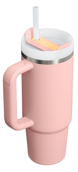 Прасковен термос със сламка от неръждаема стомана 890 ml Quencher H2.O FlowState™ Tumbler Peach Rose – Stanley