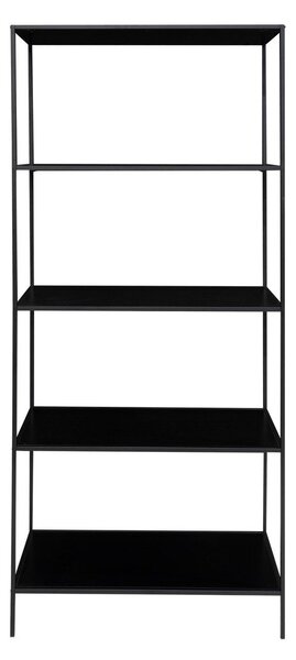 Черна метална библиотека 80x170x36 cm Vita – House Nordic