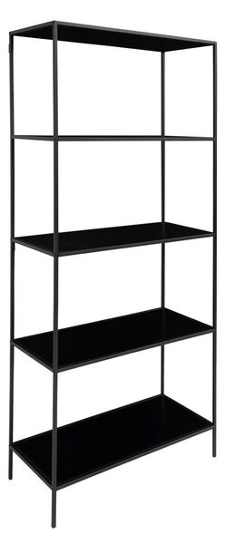 Черна метална библиотека 80x170x36 cm Vita – House Nordic