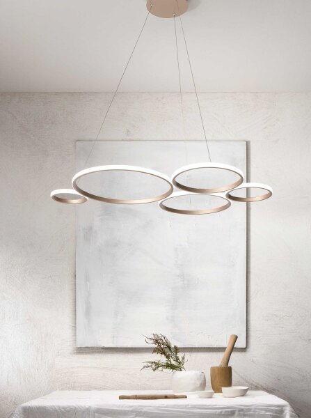 Ondaluce - димируем LED полилей на кабел POIS LED/60W/230V златист