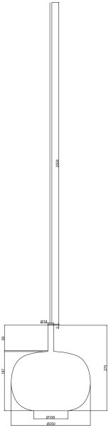 Ondaluce - Полилей на кабел THELMA 1xE27/15W/230V диаметър 25 см златист/димно бежов