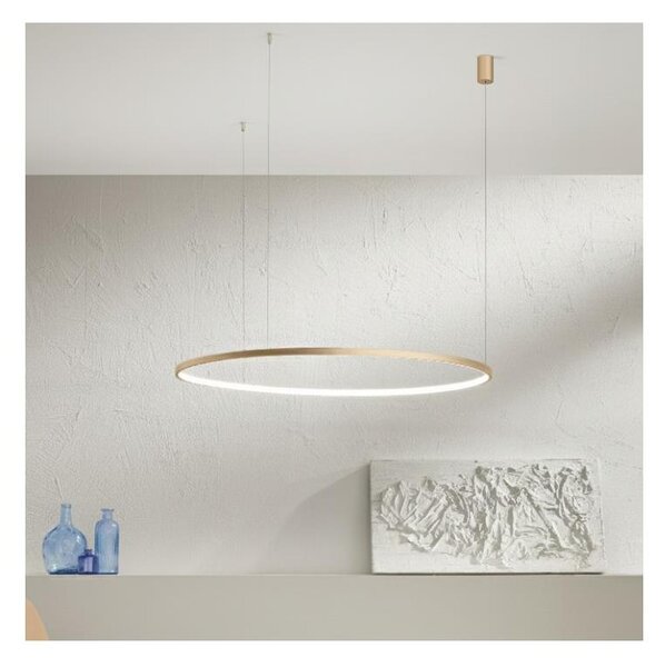 Ondaluce - LED димируем полилей на кабел SOEL LED/38W/230V Ø 80 cm златист
