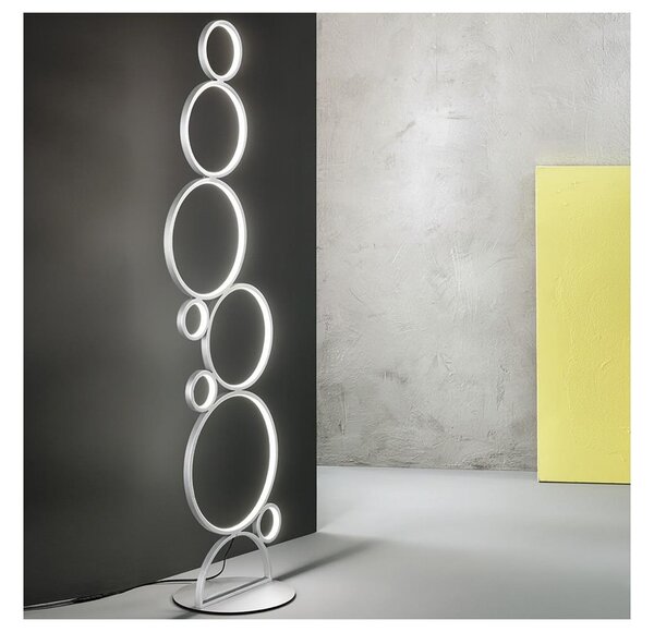 Ondaluce - LED димируема подова лампа POIS LED/52W/230V 160 cm сребриста