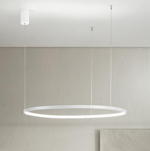 Ondaluce - Димируем LED полилей на кабел SOEL LED/38W/230V Ø 80 cm бял