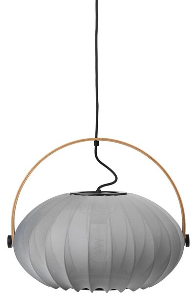 Halo Design 746354 - Полилей на кабел DC 1xE27/40W/230V Ø 40 см сив/дъб
