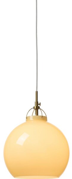Halo Design 748006 - Подвесен полилей на кабел TOSCANA 1xE27/40W/230V Ø 27 см бежово/месинг