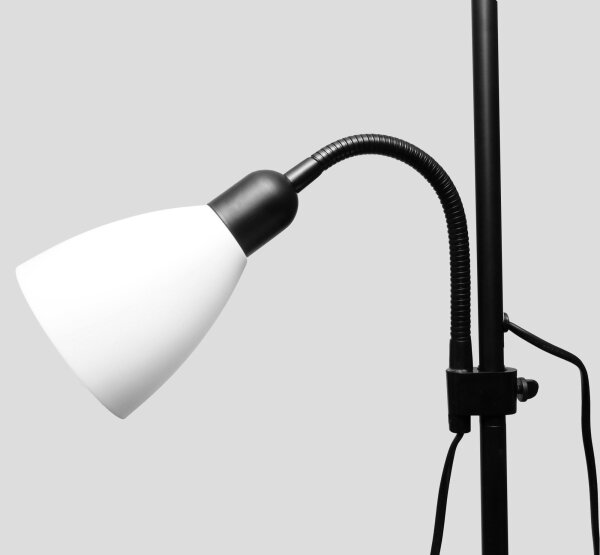 Подова лампа WENDY 1xE27/100W/230V + 1xE14/40W черна