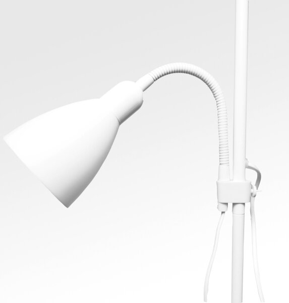 Podова лампа WENDY 1xE27/100W/230V + 1xE14/40W бяла