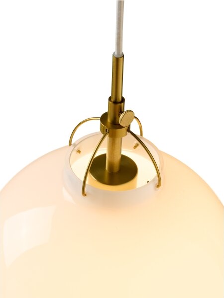 Halo Design 747993 - Висяща лампа на кабел TOSCANA 1xE27/40W/230V Ø 27 см крем/месинг