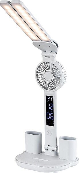 Rabalux 74030 - Димируема LED настолна лампа с вентилатор NOVILO LED/7W/5V