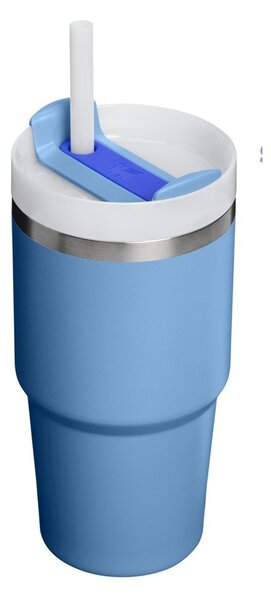 Син термос със сламка от неръждаема стомана 600 ml Quencher H2.O FlowState™ Tumbler Blue Sky – Stanley