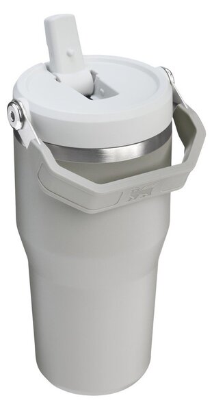 Светлосив термос от неръждаема стомана 600 ml IceFlow™ Flip Straw 2.0 Tumbler Ash – Stanley
