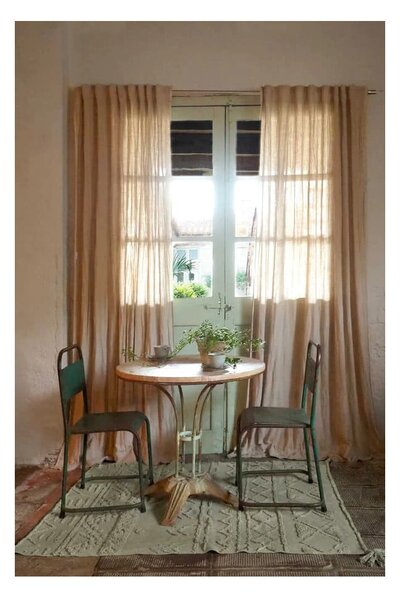 Светлозелен ръчно изработен памучен килим подходящ за пране 170x240 cm Tribu Olive – Lorena Canals