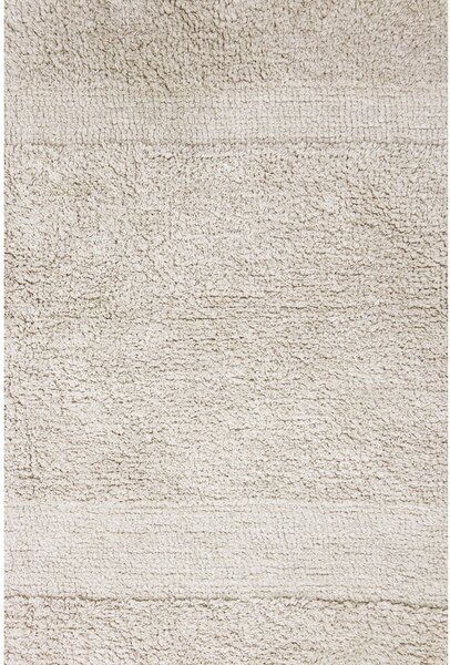 Кремав ръчно изработен памучен килим подходящ за пране 140x200 cm Bloom Natural – Lorena Canals