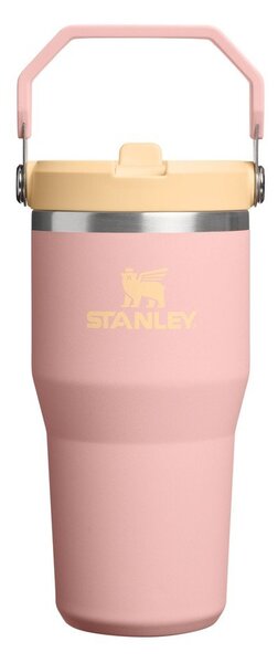 Прасковен термос от неръждаема стомана 600 ml IceFlow™ Flip Straw 2.0 Tumbler Peach Rose – Stanley