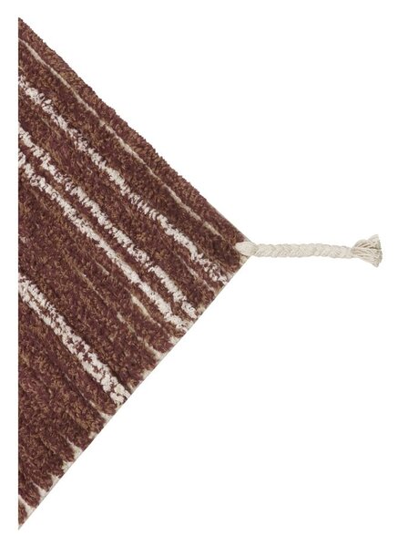 Памучен килим в тухлен цвят 80x140 cm Twin Toffee – Lorena Canals