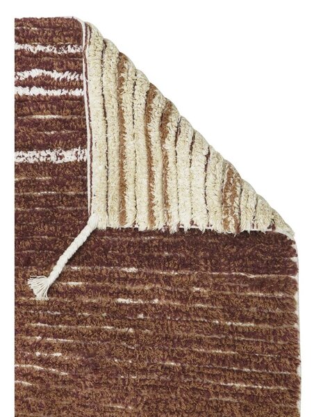 Памучен килим в тухлен цвят 80x140 cm Twin Toffee – Lorena Canals