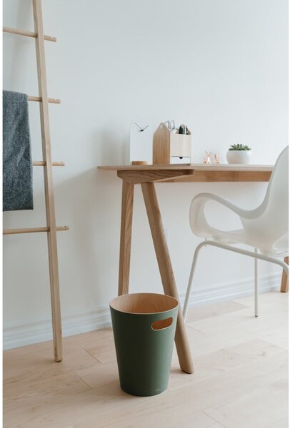 Зелено офис кошче за боклук 7,5 l Woodrow – Umbra