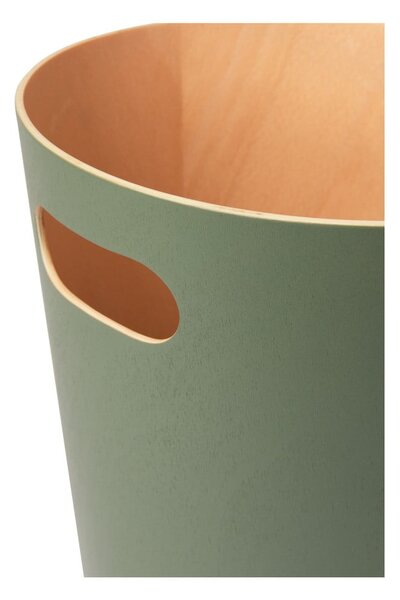 Зелено офис кошче за боклук 7,5 l Woodrow – Umbra