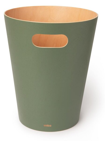 Зелено офис кошче за боклук 7,5 l Woodrow – Umbra