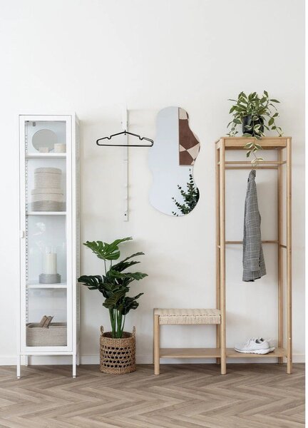Бяла метална витрина 40x180 cm Brisbane – House Nordic