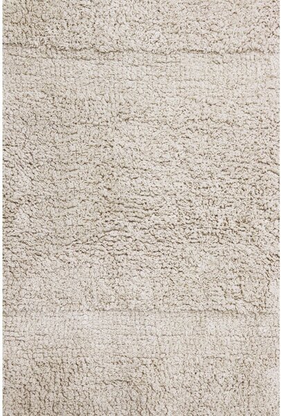 Кремав ръчно изработен памучен килим подходящ за пране 120x160 cm Bloom Natural – Lorena Canals