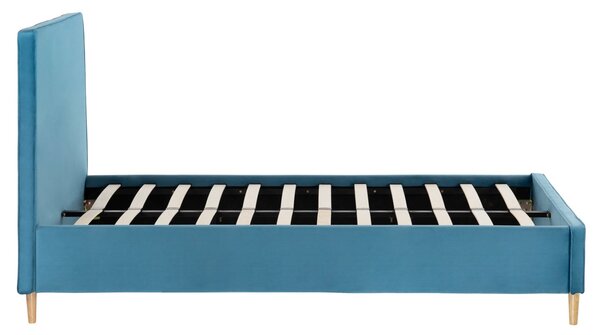 Полудвойно легло с матрак MAYLIN КГ10758.02 тюркоазено кадифе - матрак 120x200см