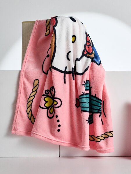 Sinsay - Одеяло Hello Kitty - розов