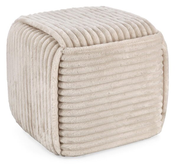 Бежова табуретка Cube – Bizzotto