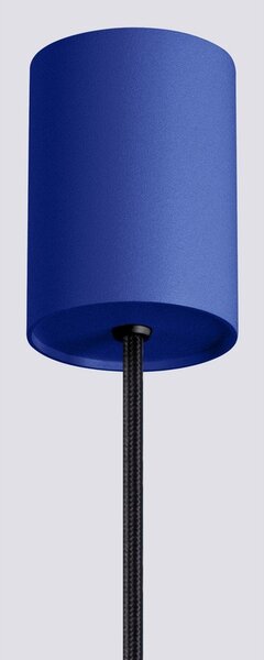 Синьо метално висящо осветително тяло ø 14 cm Niru – Sollux