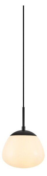 Бяло/черно стъклено висящо осветително тяло ø 18 cm Rise – Markslöjd
