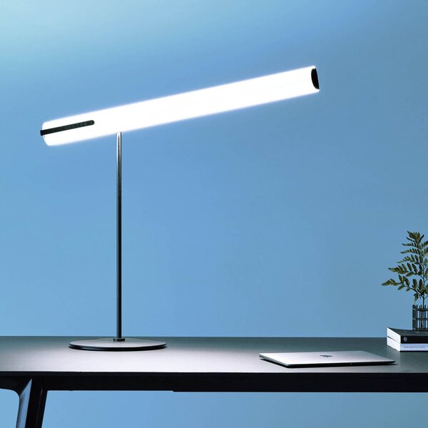 HEAVN One LED настолна лампа, черна, Затъмняване, Черен, кабинет / офис, Метал, Дизайн