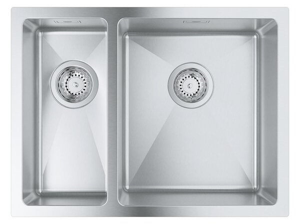 Grohe K700U кухненска мивка от неръждаема стомана, двукоритна