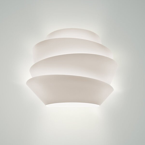 Foscarini Le Soleil стенна лампа R7s, бяла, Затъмняване, Бял, Дневна/трапезария, Пластмаса, Дизайн