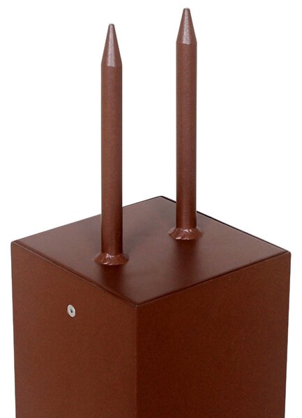 Les Jardins LED соларна лампа на пиедестал Tradition Sensor Corten 40cm, Затъмняване, Кафяв / ръждив, Метал, Модерен, Соларно осветление