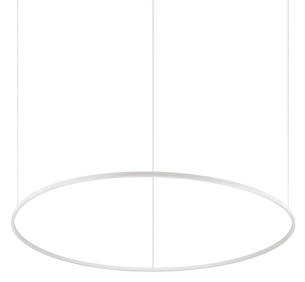 IDEAL LUX Ideal Lux LED лампа за окачване Oracle Slim white 3,000 K Ø 150 cm, Бял, Дневна/трапезария, Метал, Модерен