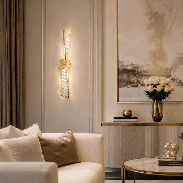 СТЕНЕН LED АПЛИК APP1951-W 50 cm GOLD