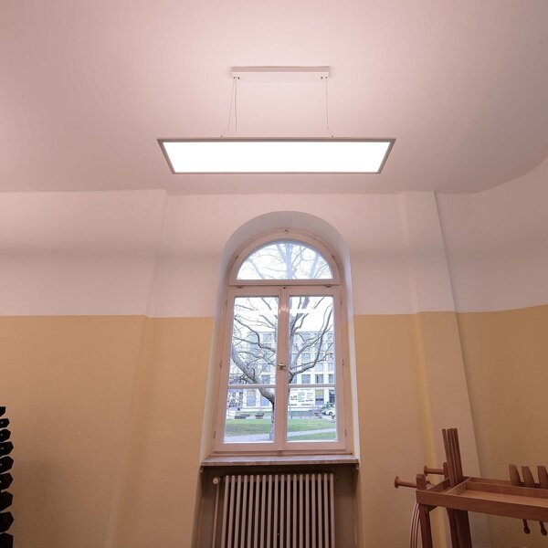 Deko-Light LED висяща лампа 3422, ъглова, с превключвател, бяла, Затъмняване, Бял, кабинет / офис, Метал, Модерен